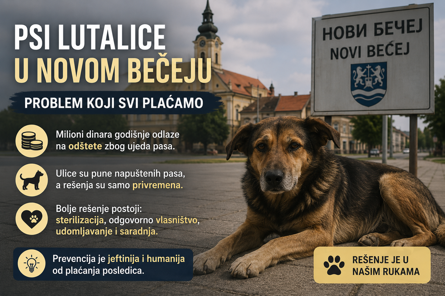 PSI LUTALICE U NOVOM BEČEJU: Da li građani plaćaju cenu nepostojanja dugoročnog rešenja?